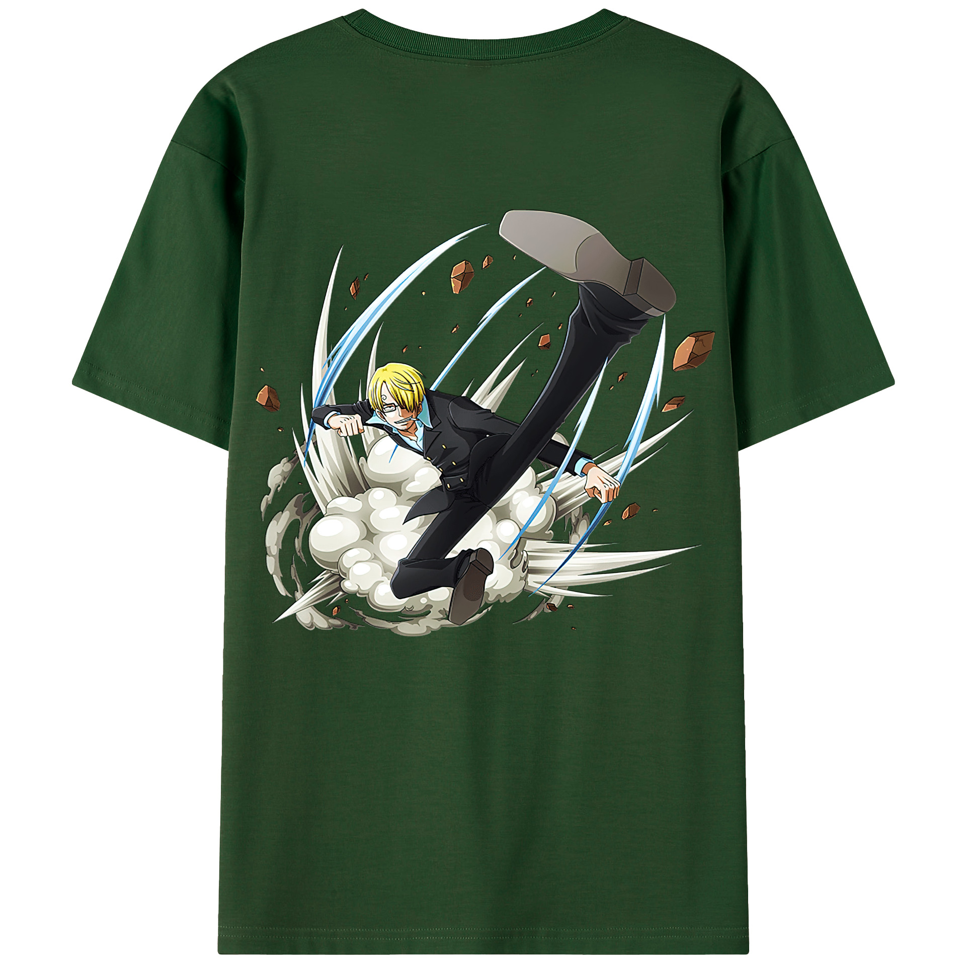 ワンピース サンジ ONE PIECE Sanji 綿100％半袖Tシャツ（背面プリント）